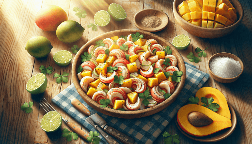 Receta exótica cómo preparar ceviche de palmitos y mango en casa