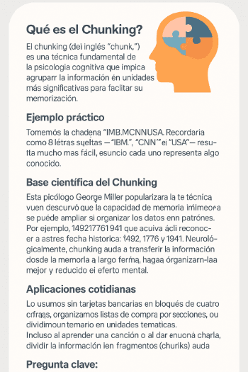 Qué es el Chunking?